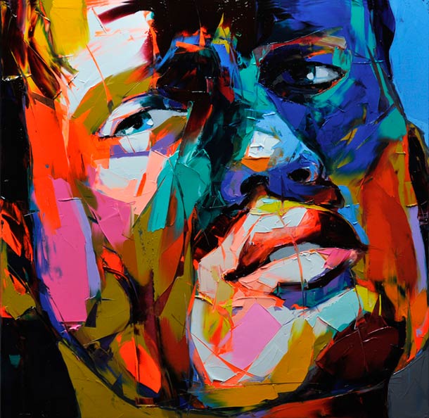 Francoise Nielly Portrait Palette Painting Expression Face055